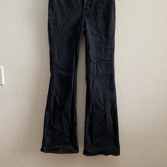 Madewell Skinny Flare High Rise Black Wash Jeans Size 26 / 31.5 Inch Inseam - Picture 6 of 7